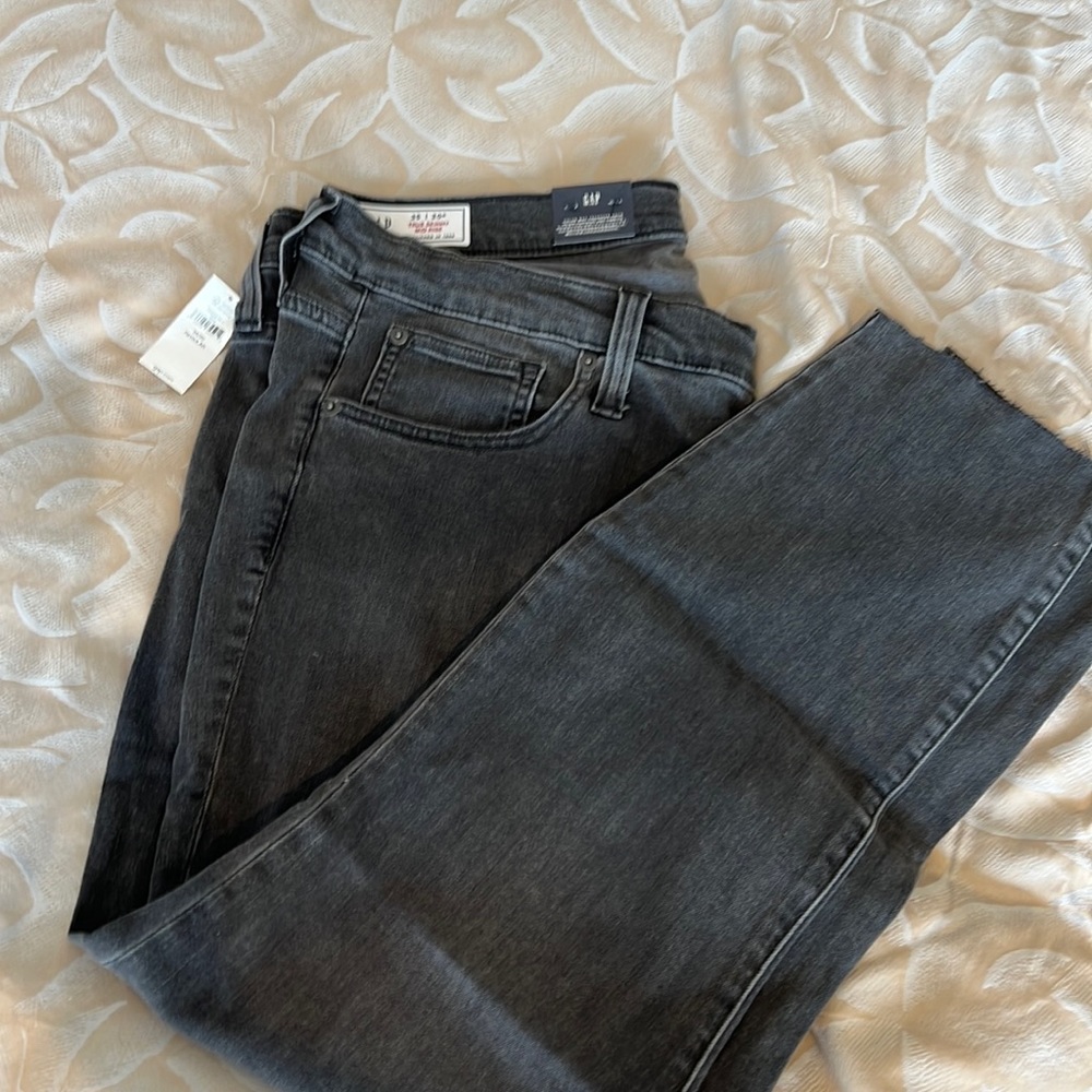 Gap Mid Rise Skinny Jeans Washed Black